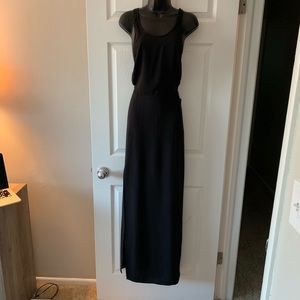 Express black maxi dress high slit